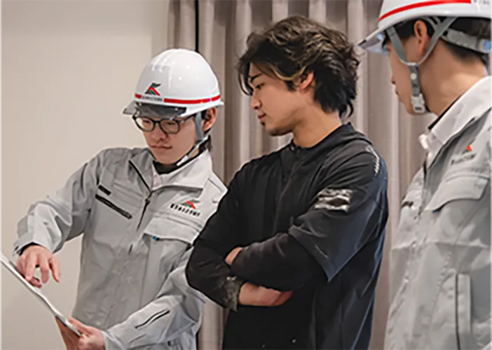 進捗確認（現場）